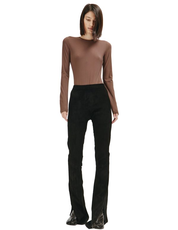 Maison Margiela Brown Long Sleeve Bodysuit