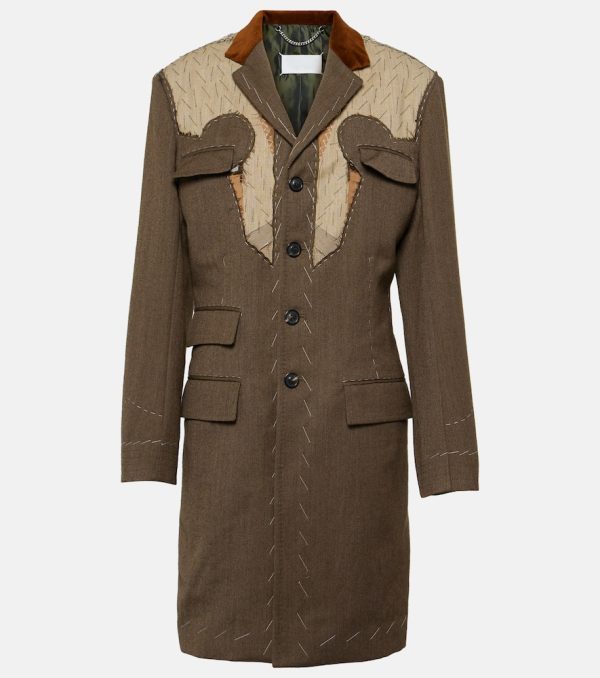 Maison Margiela Single-breasted wool coat