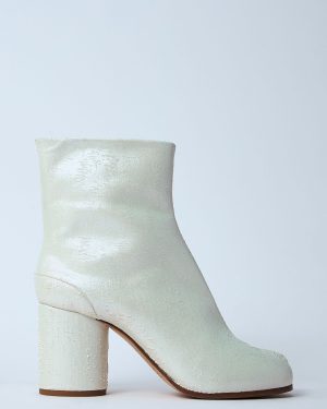 Maison Margiela Tabi Suede Boots - Woman Boots White Eu - 40