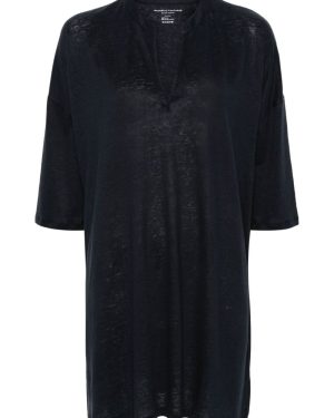 Majestic Linen Blend Tunic Dress