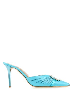 Malone Souliers Embellished Satin Missy Mules