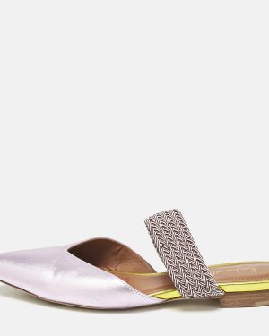 Malone Souliers Metallic Leather Maisie Mules Size 37.5