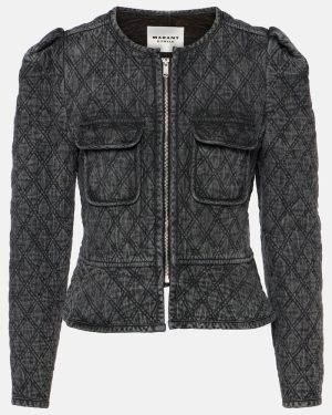 Marant Etoile Deliona quilted denim jacket