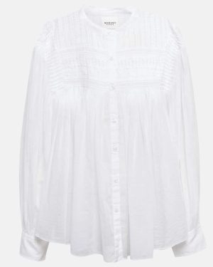 Marant Etoile Plalia oversized cotton blouse