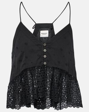 Marant Etoile Sogane embroidered peplum top