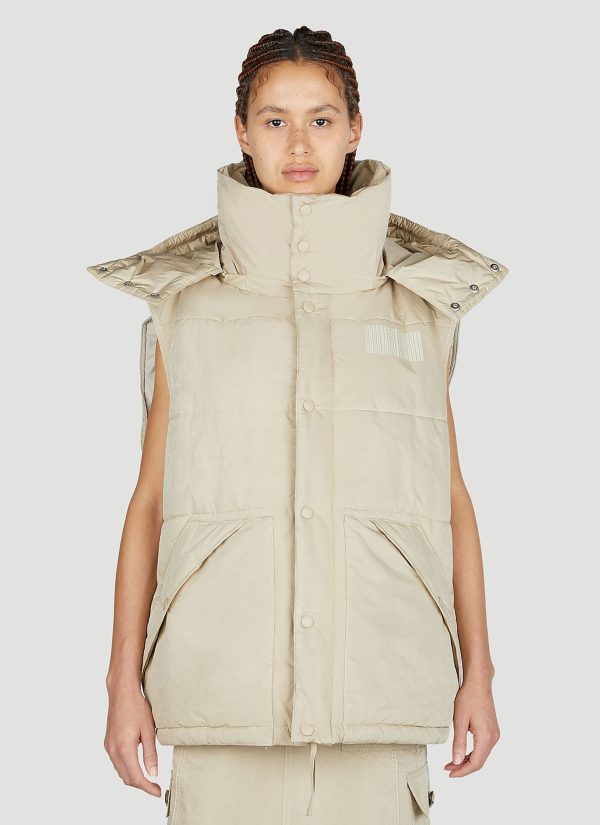 Marc Jacobs Oversized Puffer Gilet - Woman Jackets Beige Xs