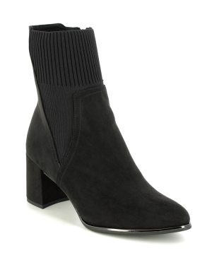 Marco Tozzi Delosock 25 Black Womens Heeled Boots 25392-41-001 in a Plain in Size 40