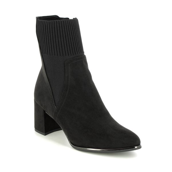 Marco Tozzi Delosock 25 Black Womens Heeled Boots 25392-41-001 in a Plain in Size 40