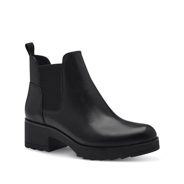 Marco Tozzi Dono Chelsea Black Womens Chelsea Boots 25806-41-001 in a Plain Man-made in Size 42