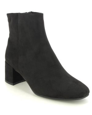 Marco Tozzi Vacco Black Womens Heeled Boots 25349-41-001 in a Plain Textile in Size 38