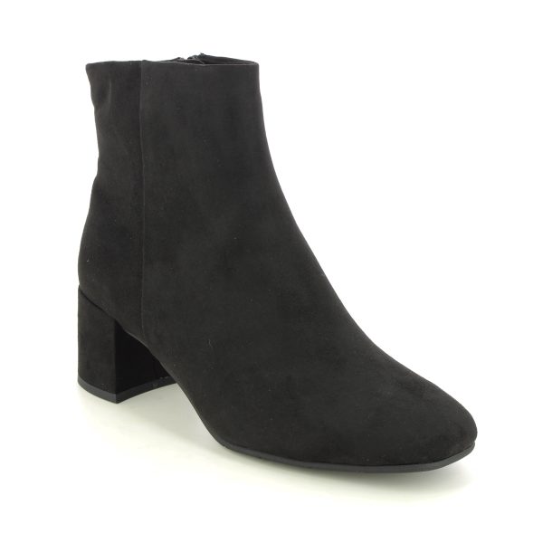 Marco Tozzi Vacco Black Womens Heeled Boots 25349-41-001 in a Plain Textile in Size 38