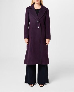 Marella Belluno Long Coat - Purple