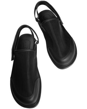 Marni Black back strap mules