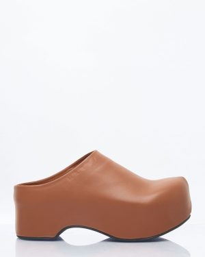 Marni Chunky Sabot Clogs - Woman Slip Ons Brown Eu - 36