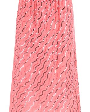 Marni Sequined Satin Midi Skirt