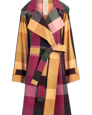 Marrakshi The Trench Checked Cotton-blend Coat - Multicoloured 1 - S (UK8-10 / S)