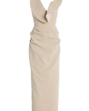 Maticevski - Exclusive Requiem Strapless Crepe Maxi Dress - Grey - AU 6 - Moda Operandi