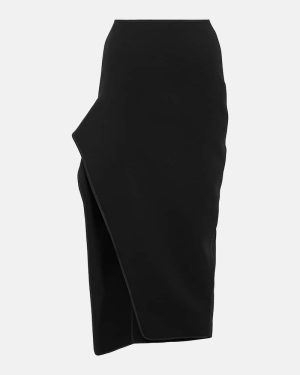 Maticevski Narrate side-slit crepe pencil skirt