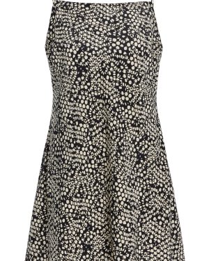 Matteau - Exclusive Square Silk Mini Slip Dress - Black/white - 5 - Moda Operandi