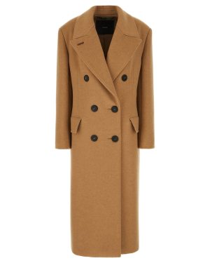 Max Mara Atelier Camel Cashmere Blend Coat
