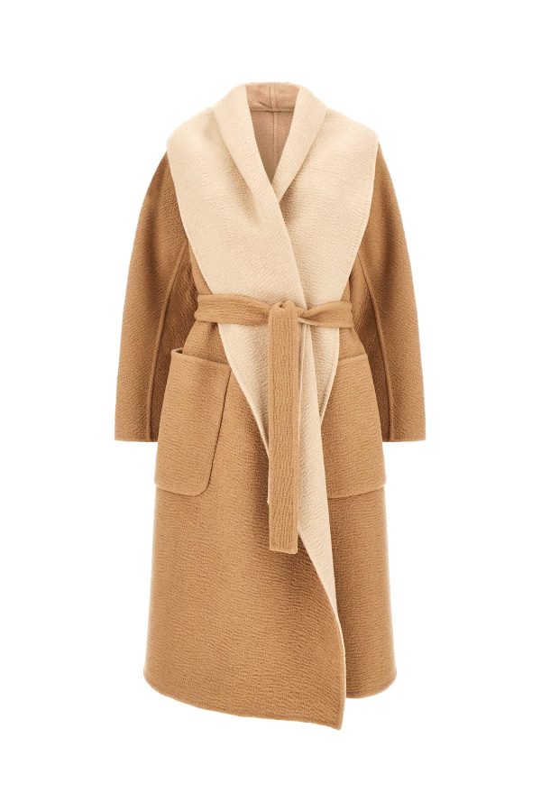Max Mara Atelier Camel Wool Reversible Coat
