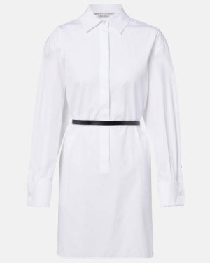 Max Mara Belted cotton poplin shirt dress