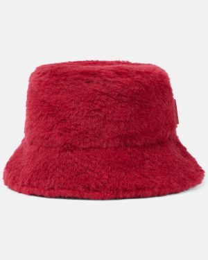 Max Mara Figura wool and silk teddy bucket hat