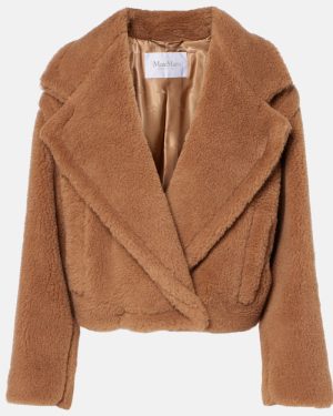 Max Mara Gardone camel hair and silk teddy coat