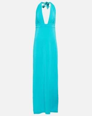 Max Mara Halter-neck jersey maxi dress