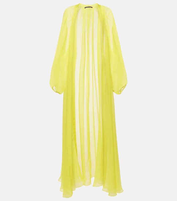 Max Mara Medicea silk chiffon duster coat
