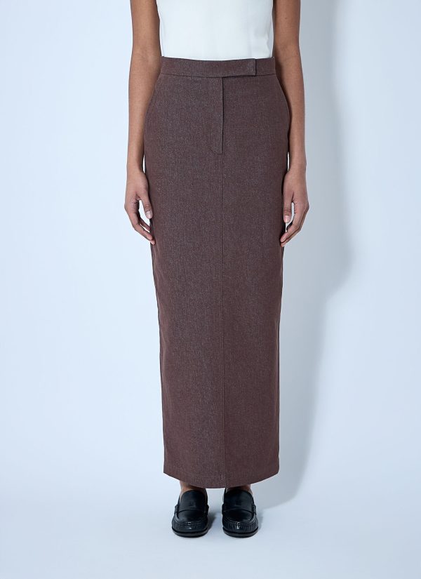 Max Mara Tailored Midi Skirt - Woman Skirts Brown It - 44
