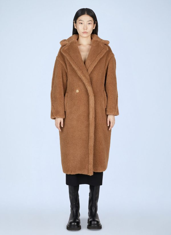 Max Mara Teddy Bear Icon Coat - Woman Coats Camel M