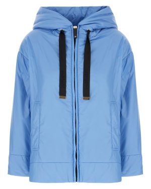 Max Mara The Cube Light-blue Polyester Padded Jacket