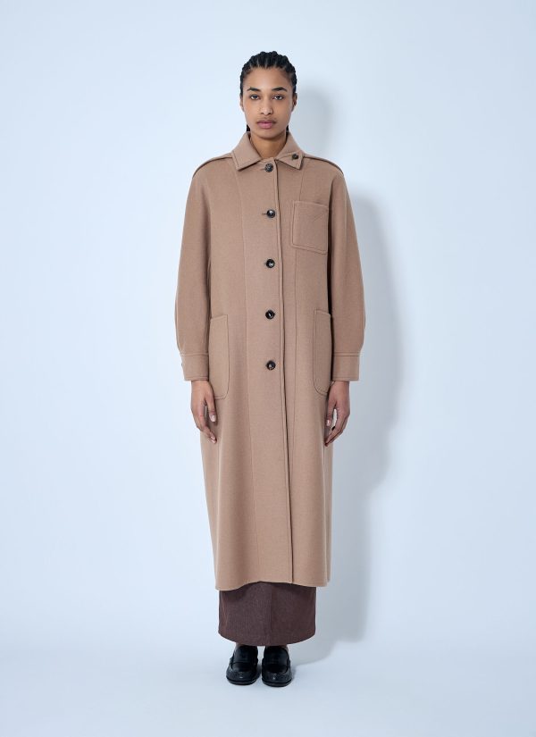 Max Mara Wool-and-cashmere-blend Coat - Woman Coats Beige It - 40