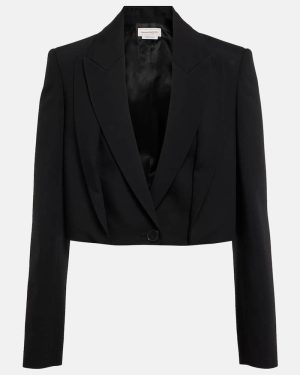 McQueen Cropped wool blazer