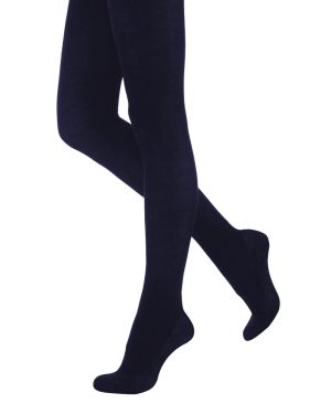 (Medium (36â -42â ), Navy) Silky Womens/Ladies 200 Denier Appearance Fleece Tights (1 Pair)