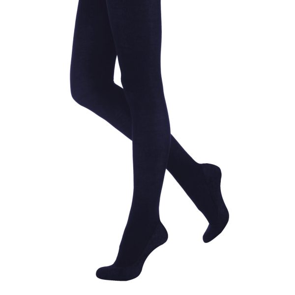 (Medium (36â -42â ), Navy) Silky Womens/Ladies 200 Denier Appearance Fleece Tights (1 Pair)