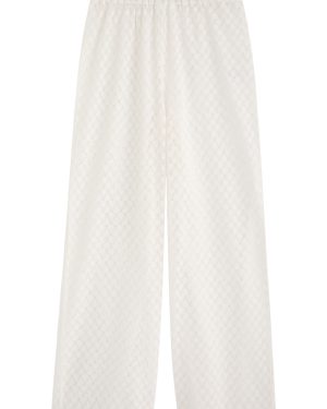 Melissa Odabash Adi Wide-leg Open-knit Trousers - White - L (UK14 / L)