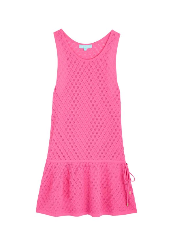 Melissa Odabash Ambra Fine-knitted Mini Dress - Pink - S (UK8-10 / S)
