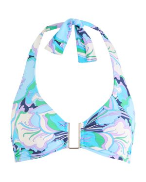 Melissa Odabash Colombia Printed Underwired Bikini top - Blue - 40 (UK8 / S)
