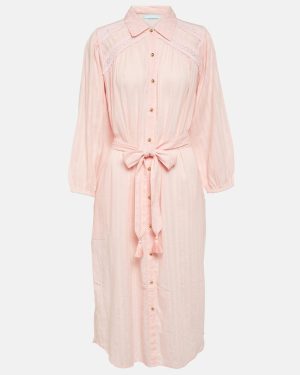 Melissa Odabash Cressida belted cotton shirt dress