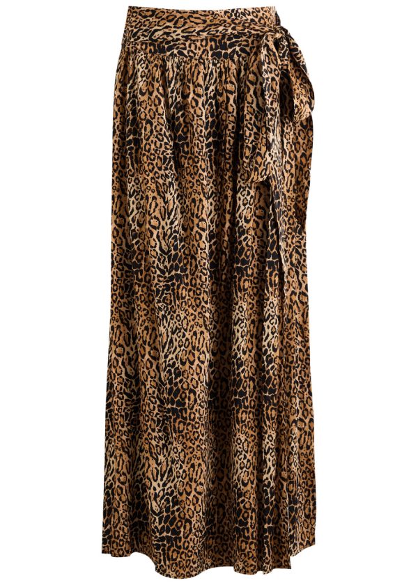 Melissa Odabash Elsa Leopard-print Maxi Skirt - M (UK12 / M)