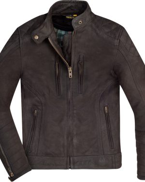 Merlin Mia Ladies Motorcycle Leather Jacket, brown, Size 2XL for Women
