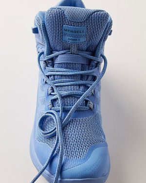 Merrell Antora 3 Mid Waterproof Hiking Boots at Free People in Cornflower, Size: US 8