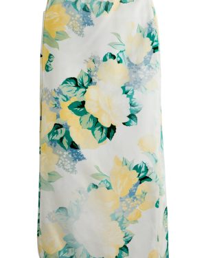 Meryll Rogge Floral-print Satin Midi Skirt - Multi Print - 36 (UK8 / S)