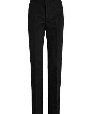 Meryll Rogge Panelled Straight-leg Wool Trousers - Black And White - 34 (UK6 /xs)