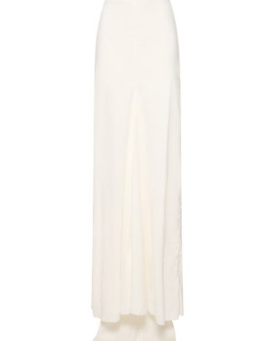 Mien Waxed Cotton Long Pencil Skirt