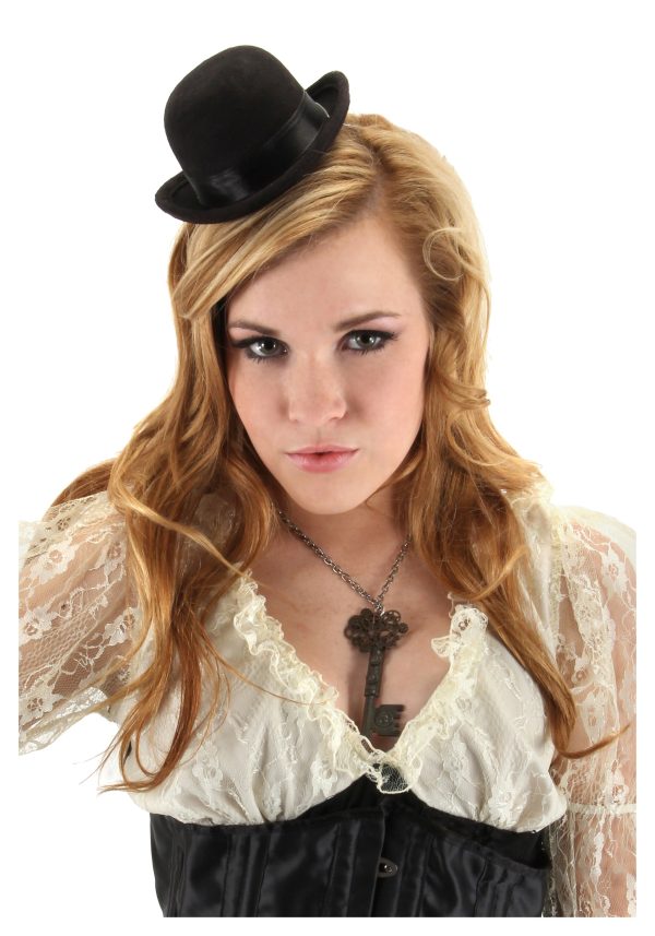 Mini Black Bowler Fancy Dress Costume Hat | Fancy Dress Costume Accessories