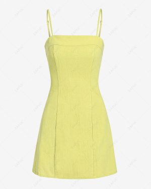 Mini Dress ZAFUL Spaghetti Strap Mini Cami Sundress M Light green