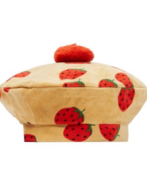 Mini Rodini Printed velvet beret